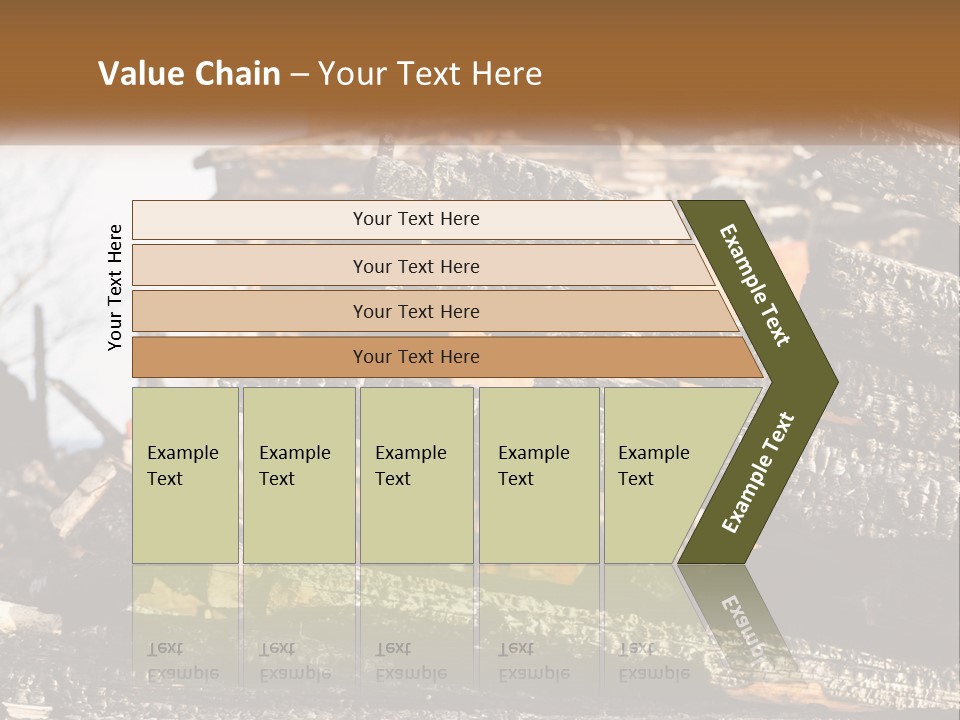 A Building That Has Been Burned And Is Being Used As A Powerpoint Presentation PowerPoint Template