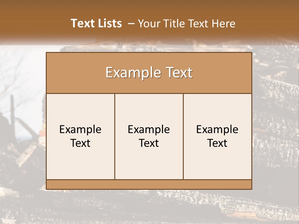 A Building That Has Been Burned And Is Being Used As A Powerpoint Presentation PowerPoint Template