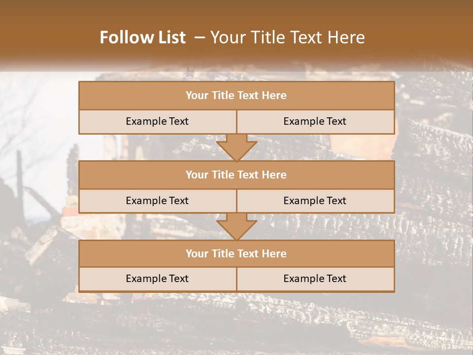 A Building That Has Been Burned And Is Being Used As A Powerpoint Presentation PowerPoint Template