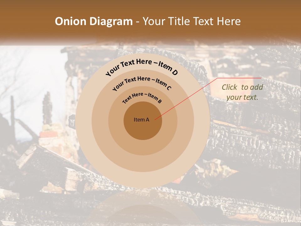 A Building That Has Been Burned And Is Being Used As A Powerpoint Presentation PowerPoint Template