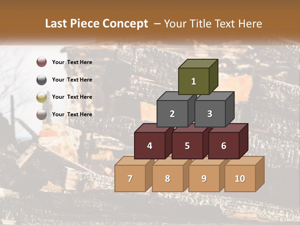 A Building That Has Been Burned And Is Being Used As A Powerpoint Presentation PowerPoint Template