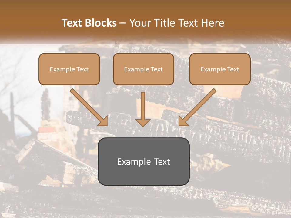 A Building That Has Been Burned And Is Being Used As A Powerpoint Presentation PowerPoint Template