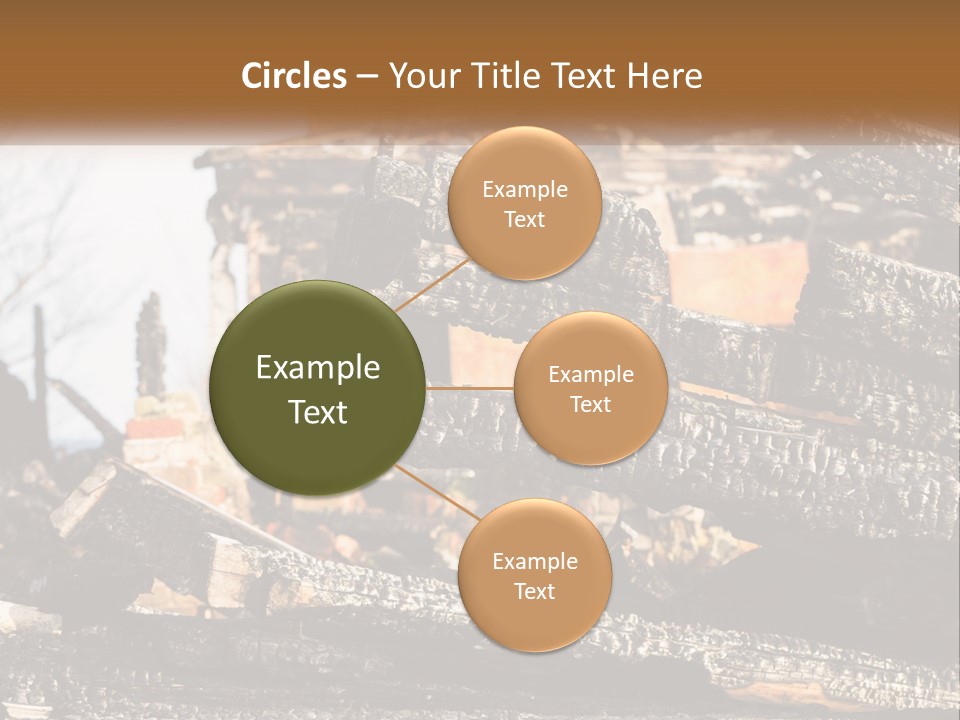 A Building That Has Been Burned And Is Being Used As A Powerpoint Presentation PowerPoint Template