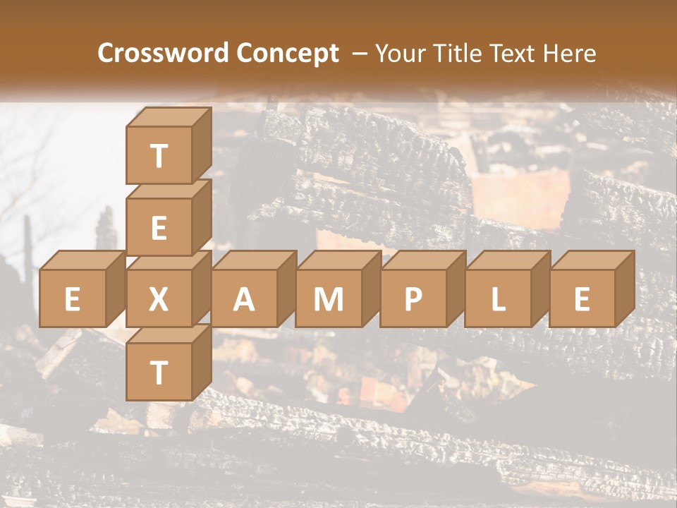 A Building That Has Been Burned And Is Being Used As A Powerpoint Presentation PowerPoint Template