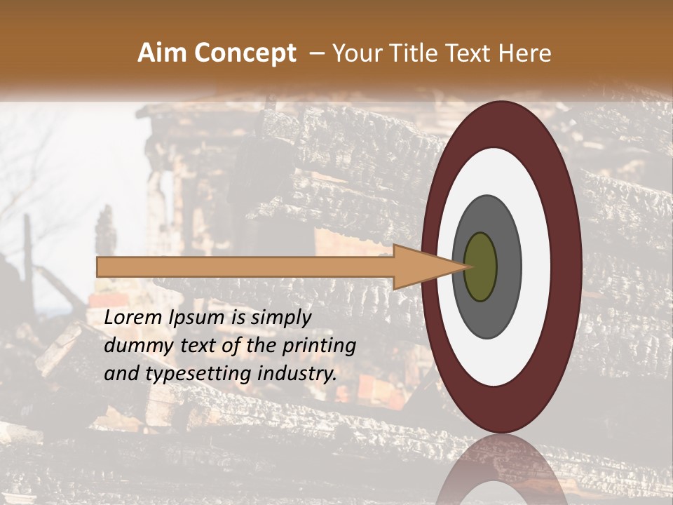 A Building That Has Been Burned And Is Being Used As A Powerpoint Presentation PowerPoint Template