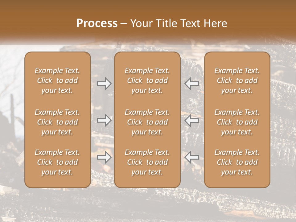 A Building That Has Been Burned And Is Being Used As A Powerpoint Presentation PowerPoint Template