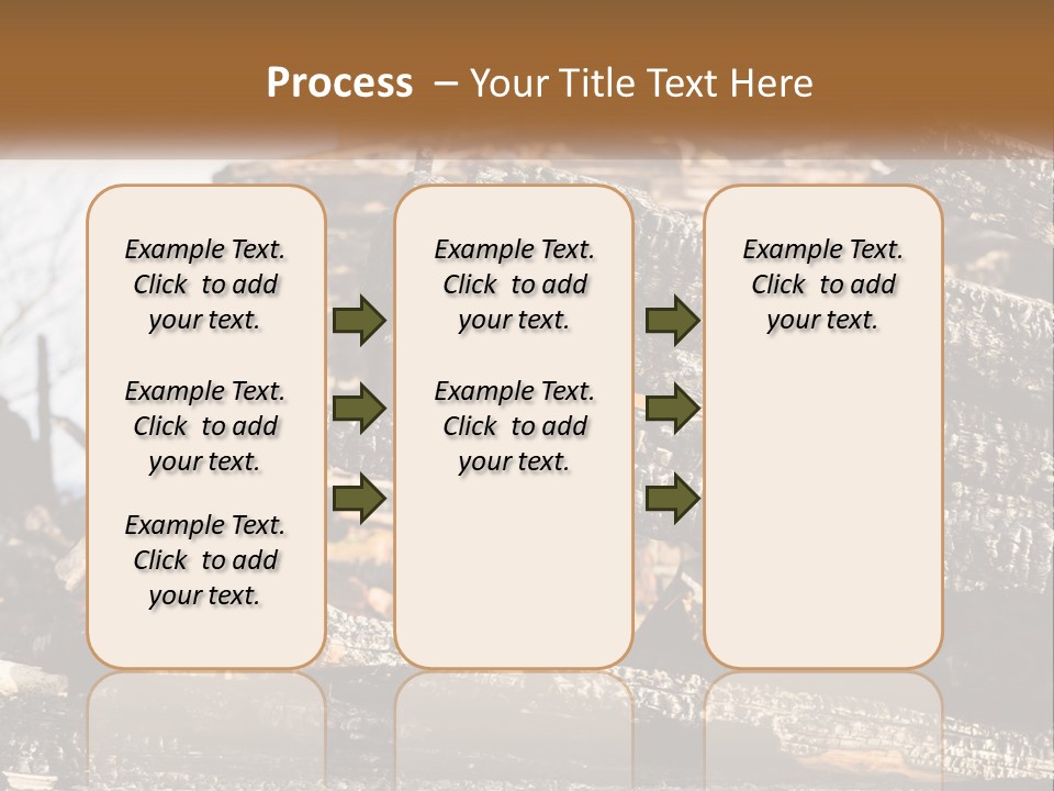 A Building That Has Been Burned And Is Being Used As A Powerpoint Presentation PowerPoint Template