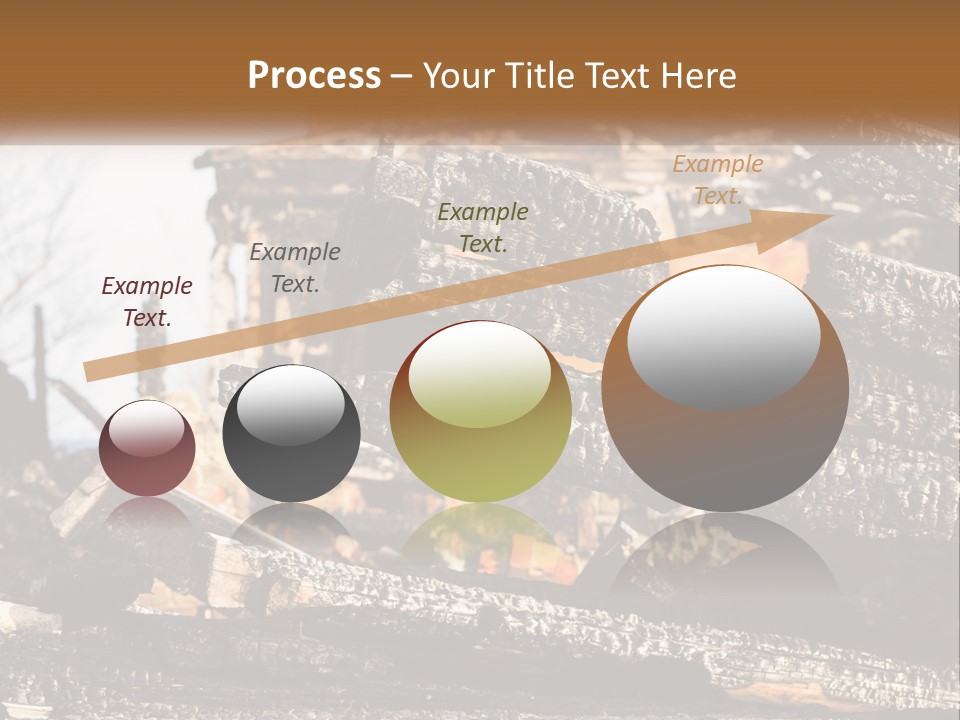A Building That Has Been Burned And Is Being Used As A Powerpoint Presentation PowerPoint Template