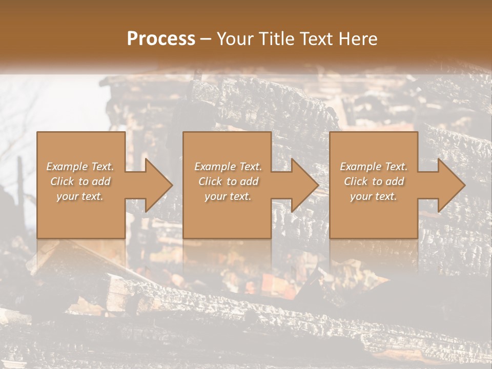 A Building That Has Been Burned And Is Being Used As A Powerpoint Presentation PowerPoint Template