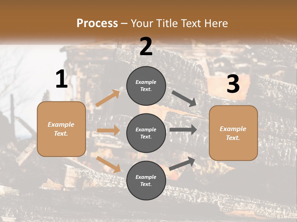 A Building That Has Been Burned And Is Being Used As A Powerpoint Presentation PowerPoint Template