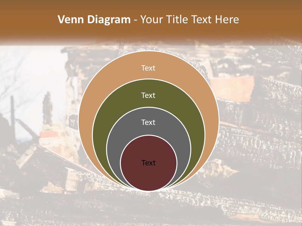 A Building That Has Been Burned And Is Being Used As A Powerpoint Presentation PowerPoint Template