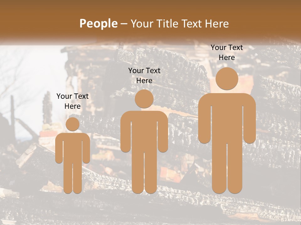 A Building That Has Been Burned And Is Being Used As A Powerpoint Presentation PowerPoint Template