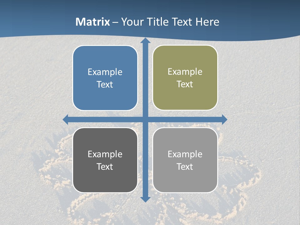 A Picture Of A Flower Drawn In The Sand On A Beach PowerPoint Template