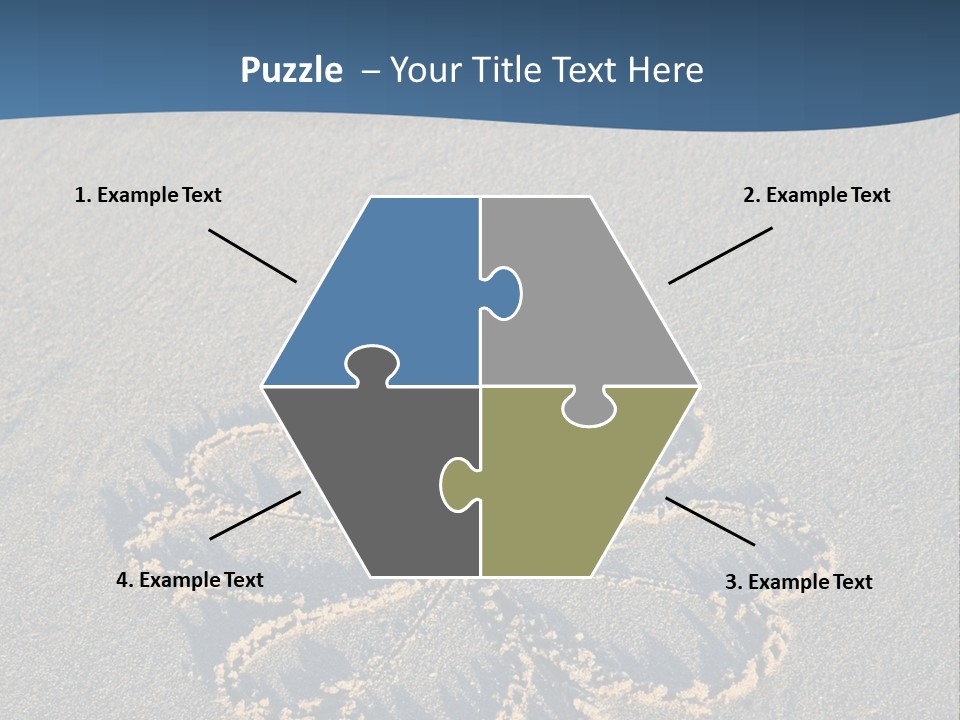 A Picture Of A Flower Drawn In The Sand On A Beach PowerPoint Template