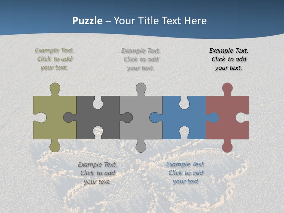 A Picture Of A Flower Drawn In The Sand On A Beach PowerPoint Template