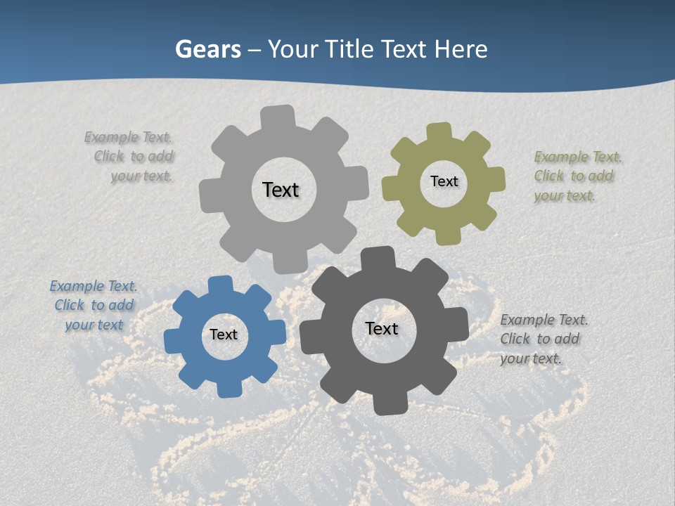 A Picture Of A Flower Drawn In The Sand On A Beach PowerPoint Template