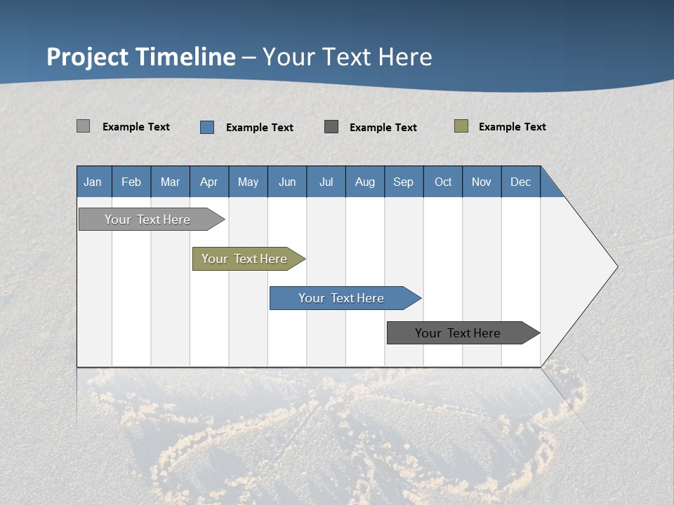 A Picture Of A Flower Drawn In The Sand On A Beach PowerPoint Template