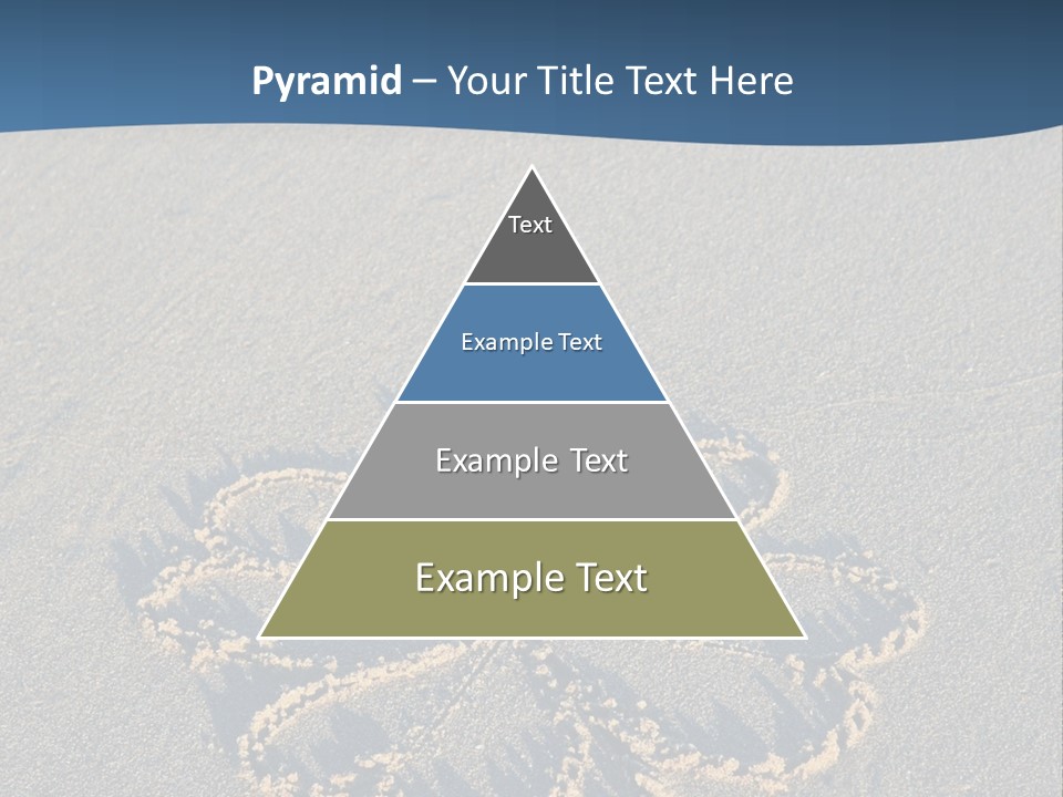 A Picture Of A Flower Drawn In The Sand On A Beach PowerPoint Template