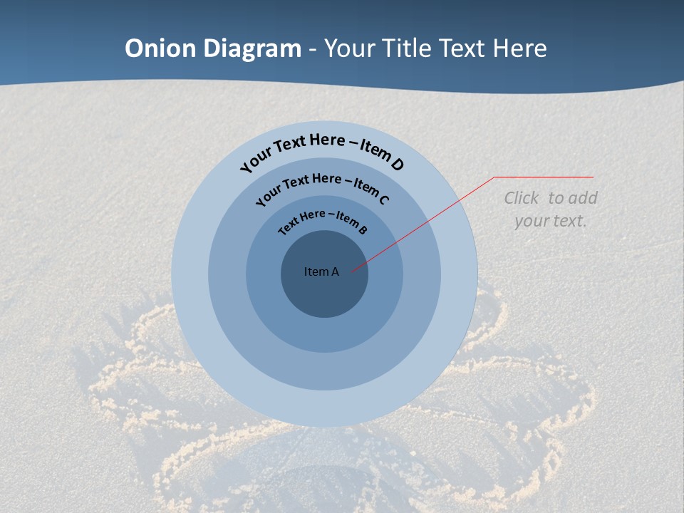 A Picture Of A Flower Drawn In The Sand On A Beach PowerPoint Template