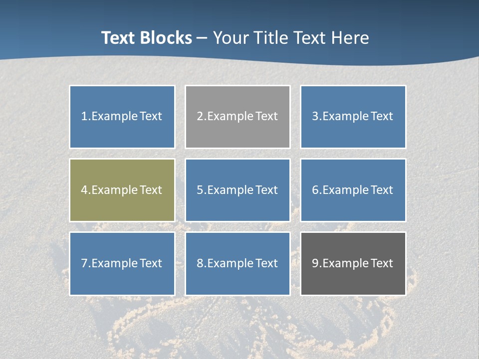 A Picture Of A Flower Drawn In The Sand On A Beach PowerPoint Template