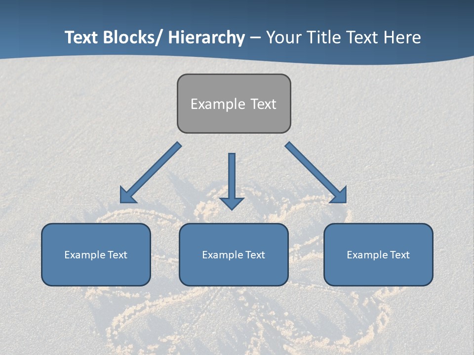 A Picture Of A Flower Drawn In The Sand On A Beach PowerPoint Template