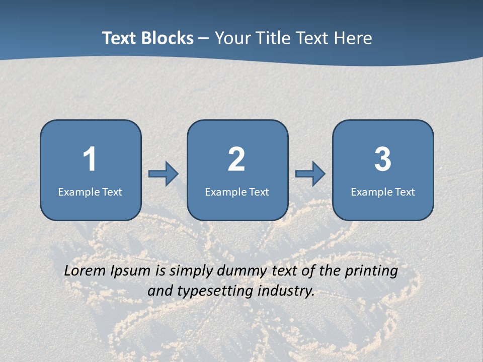 A Picture Of A Flower Drawn In The Sand On A Beach PowerPoint Template