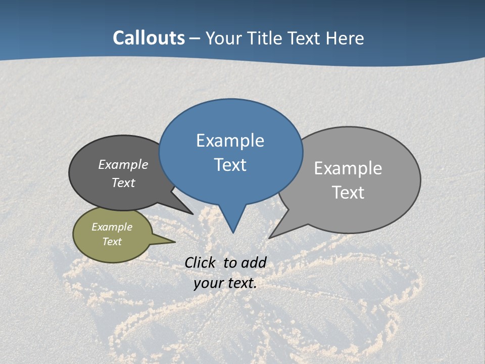 A Picture Of A Flower Drawn In The Sand On A Beach PowerPoint Template