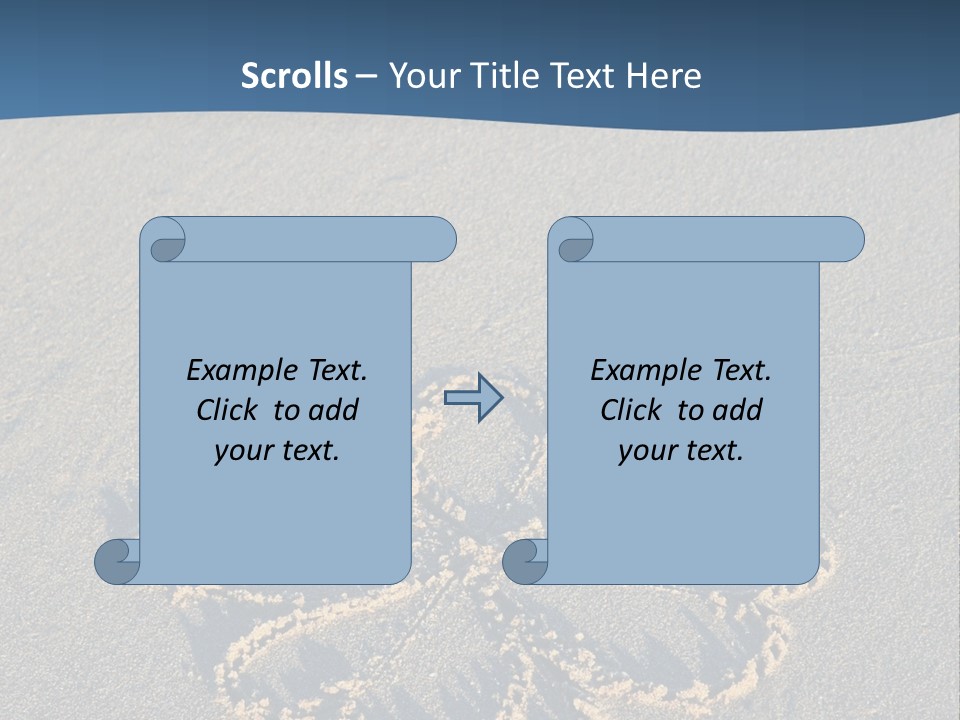 A Picture Of A Flower Drawn In The Sand On A Beach PowerPoint Template