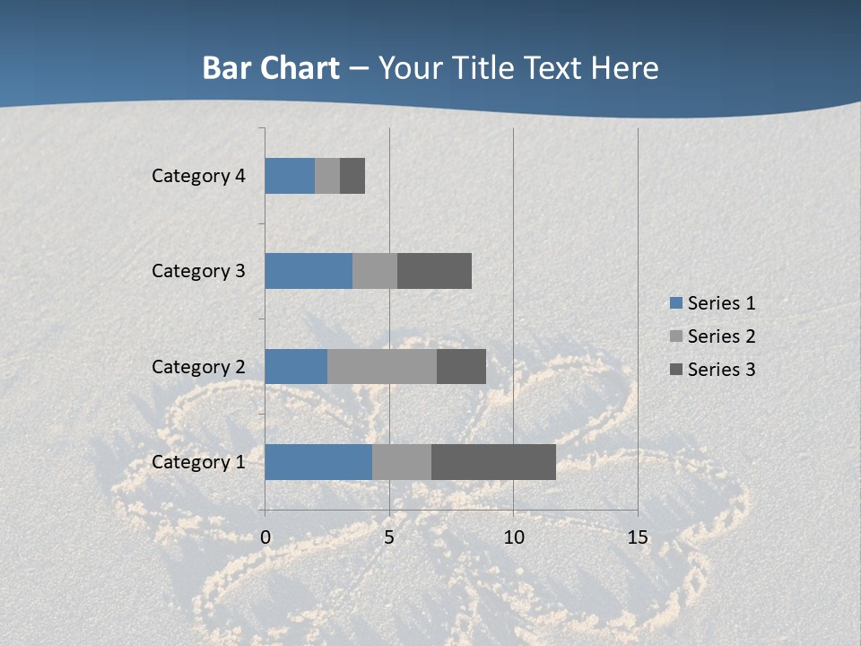 A Picture Of A Flower Drawn In The Sand On A Beach PowerPoint Template