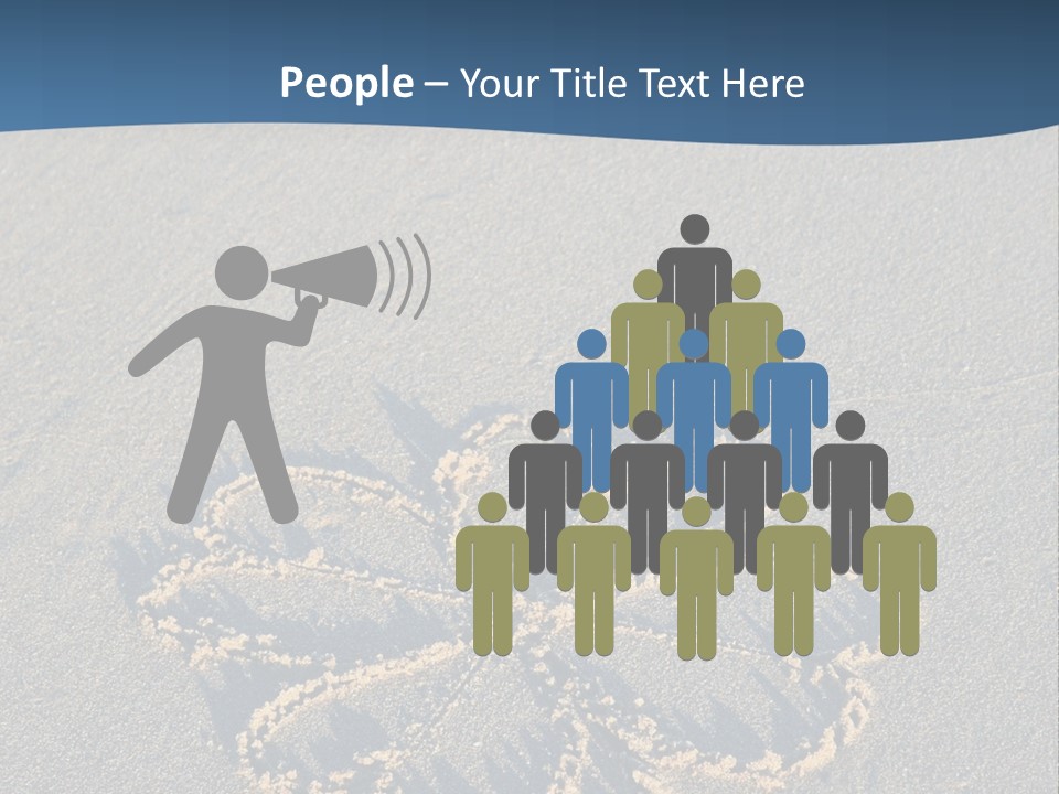 A Picture Of A Flower Drawn In The Sand On A Beach PowerPoint Template