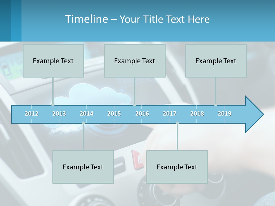 A Person Pressing A Button On A Touch Screen In A Car PowerPoint Template