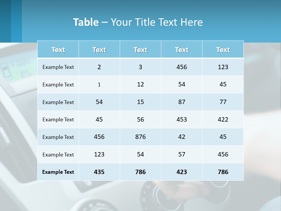 A Person Pressing A Button On A Touch Screen In A Car PowerPoint Template