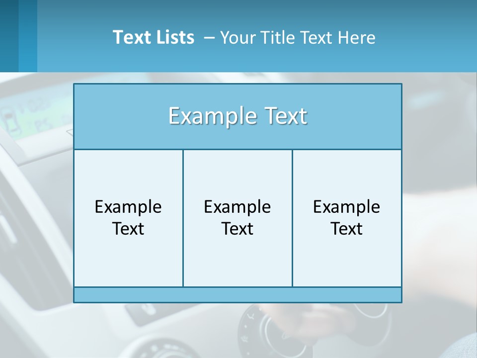 A Person Pressing A Button On A Touch Screen In A Car PowerPoint Template