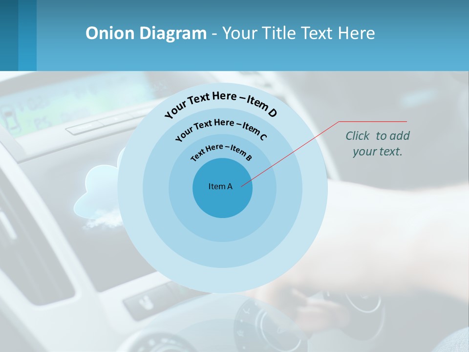 A Person Pressing A Button On A Touch Screen In A Car PowerPoint Template