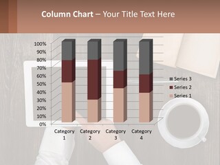 A Person Holding A Tablet Next To A Cup Of Coffee PowerPoint Template