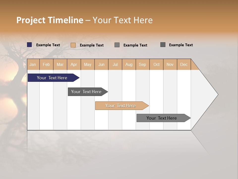 A Tree In The Middle Of A Body Of Water PowerPoint Template