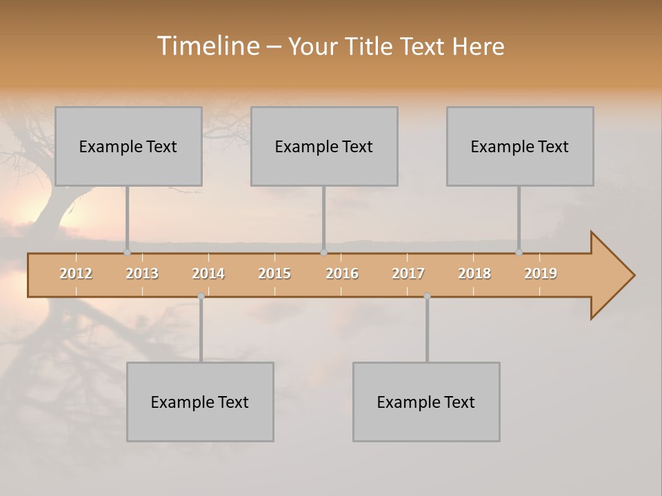 A Tree In The Middle Of A Body Of Water PowerPoint Template