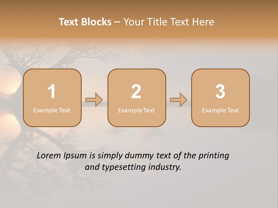 A Tree In The Middle Of A Body Of Water PowerPoint Template