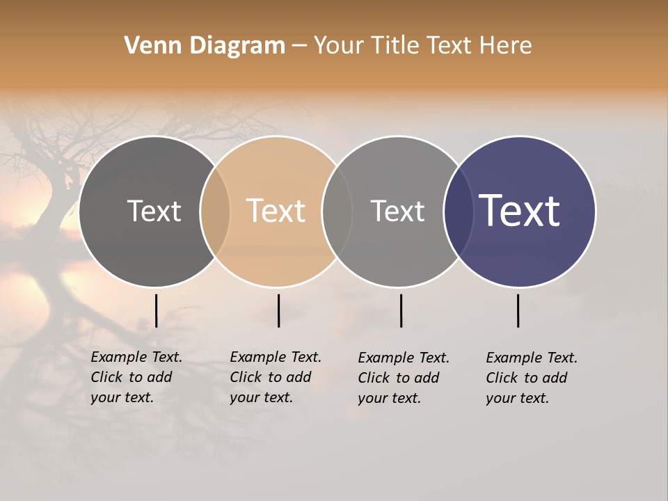 A Tree In The Middle Of A Body Of Water PowerPoint Template