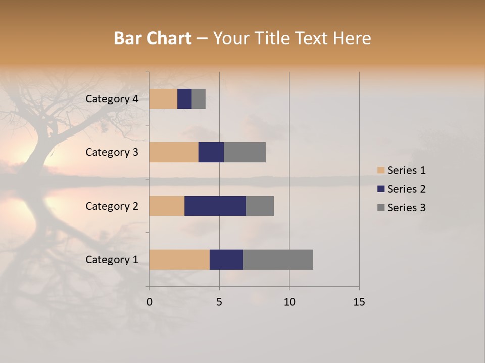 A Tree In The Middle Of A Body Of Water PowerPoint Template