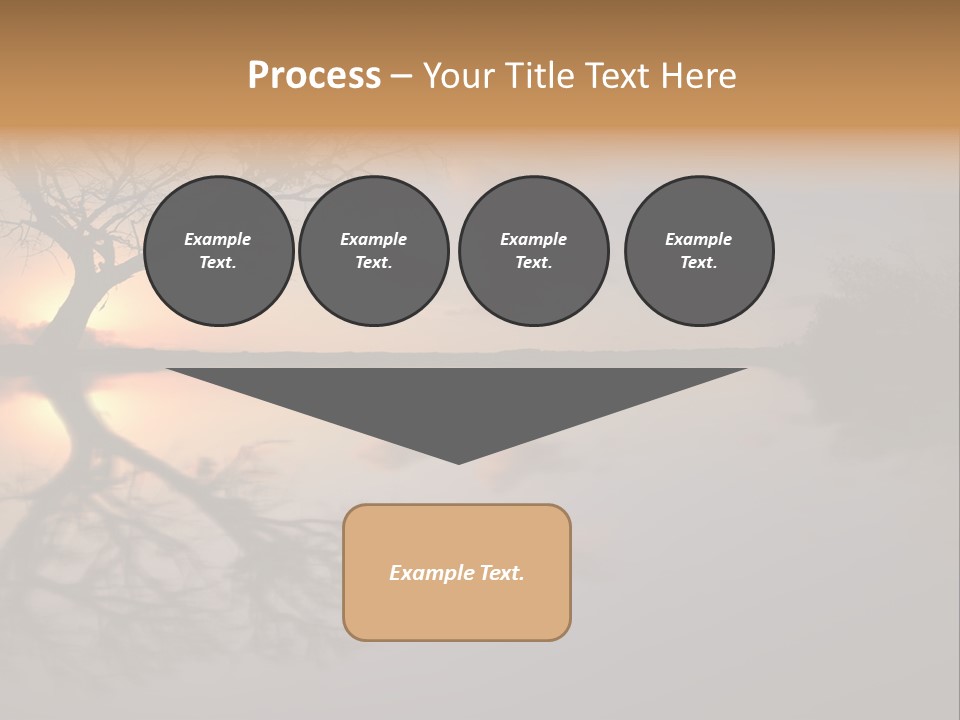 A Tree In The Middle Of A Body Of Water PowerPoint Template
