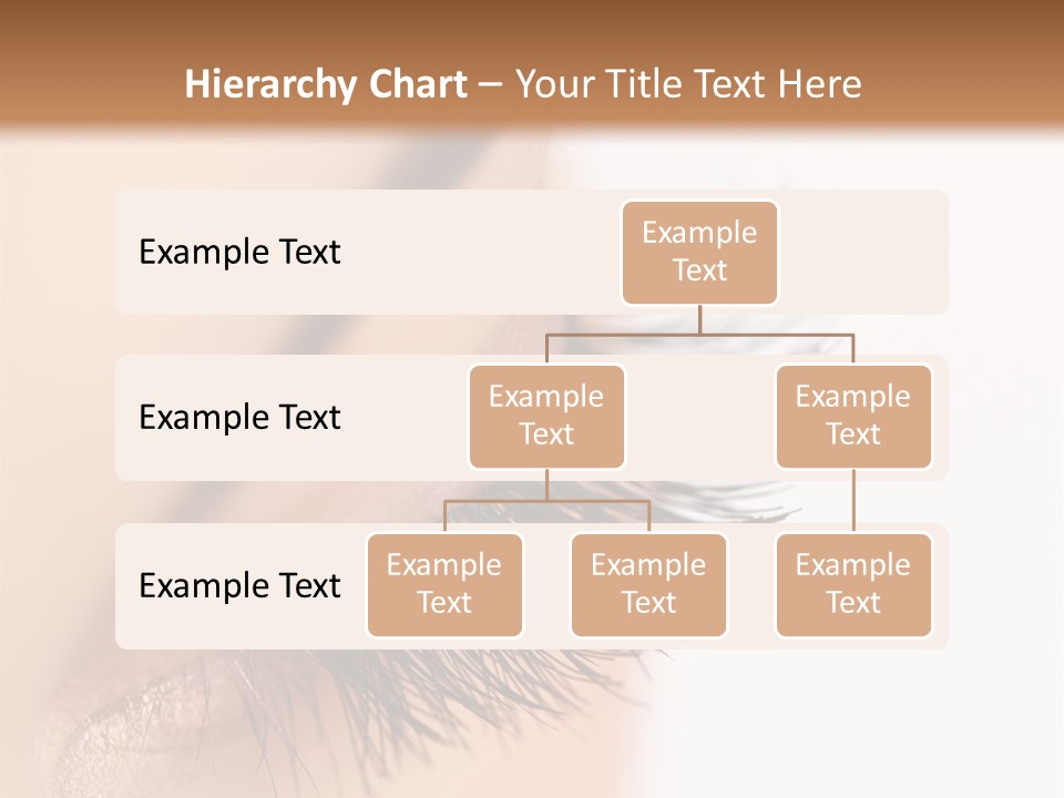 A Close Up Of A Woman's Eye With Long Lashes PowerPoint Template