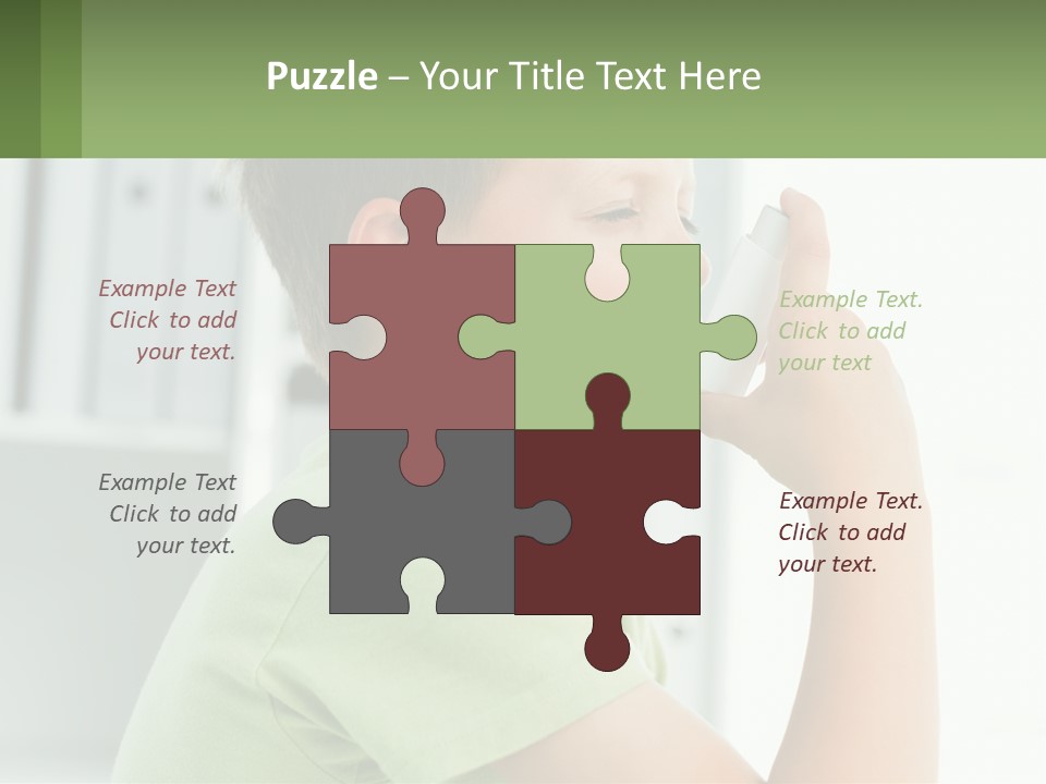 A Young Boy Holding A Toothbrush In His Mouth PowerPoint Template