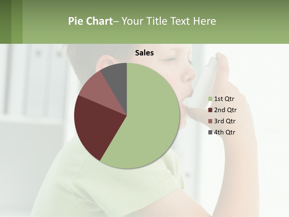 A Young Boy Holding A Toothbrush In His Mouth PowerPoint Template