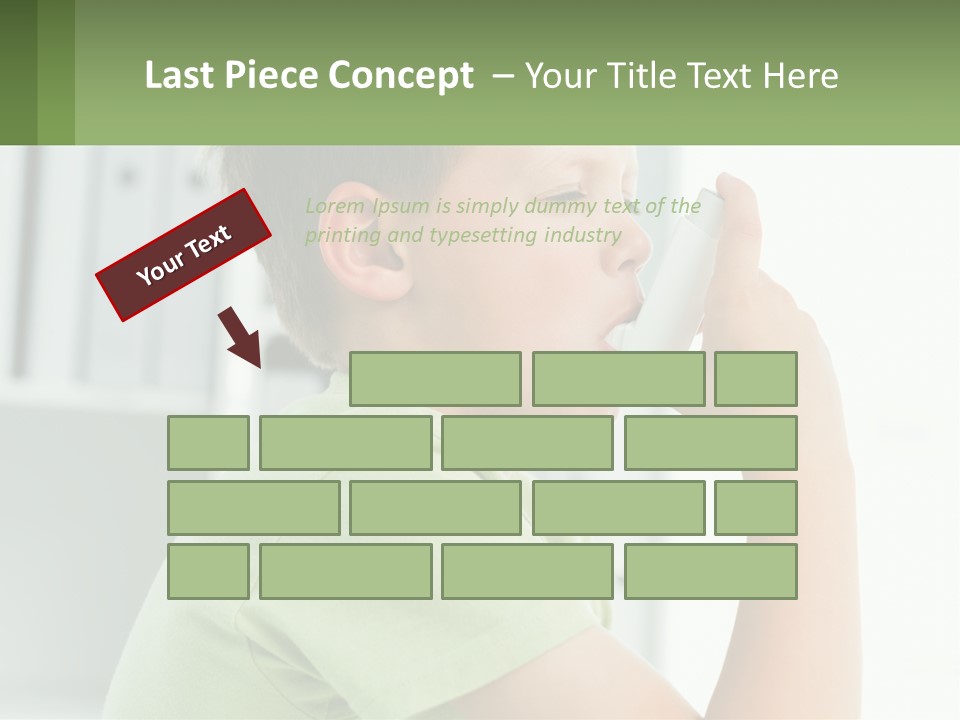 A Young Boy Holding A Toothbrush In His Mouth PowerPoint Template