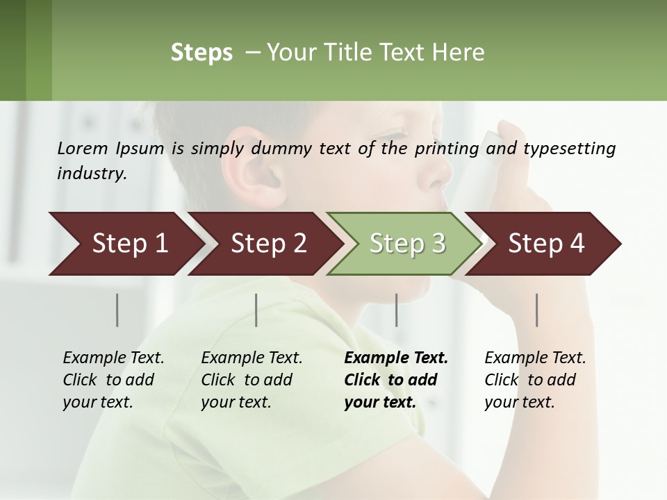 A Young Boy Holding A Toothbrush In His Mouth PowerPoint Template