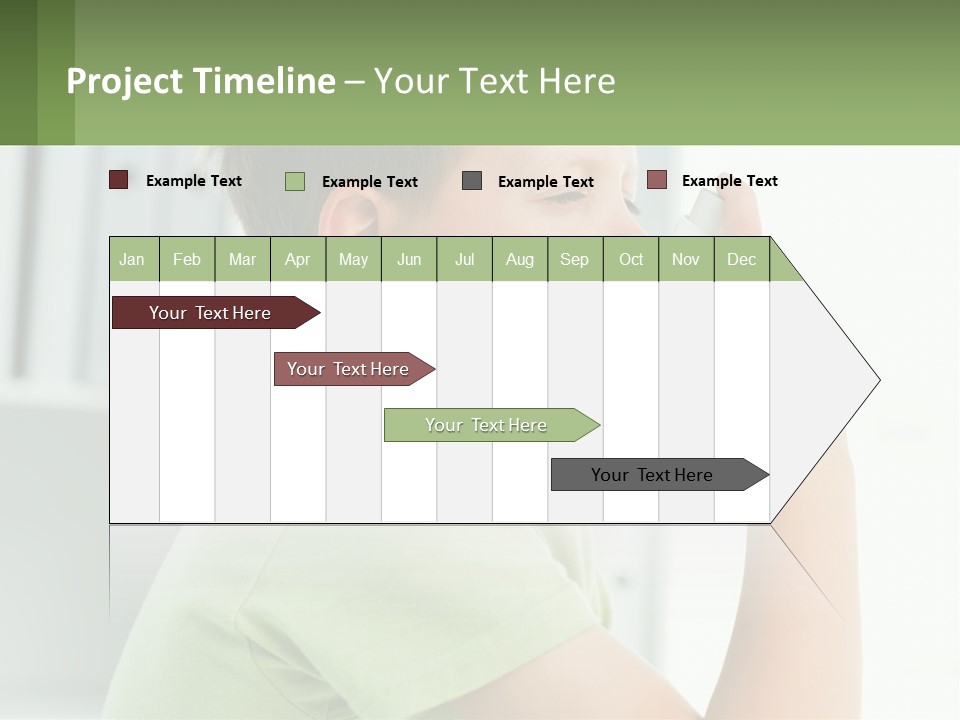 A Young Boy Holding A Toothbrush In His Mouth PowerPoint Template