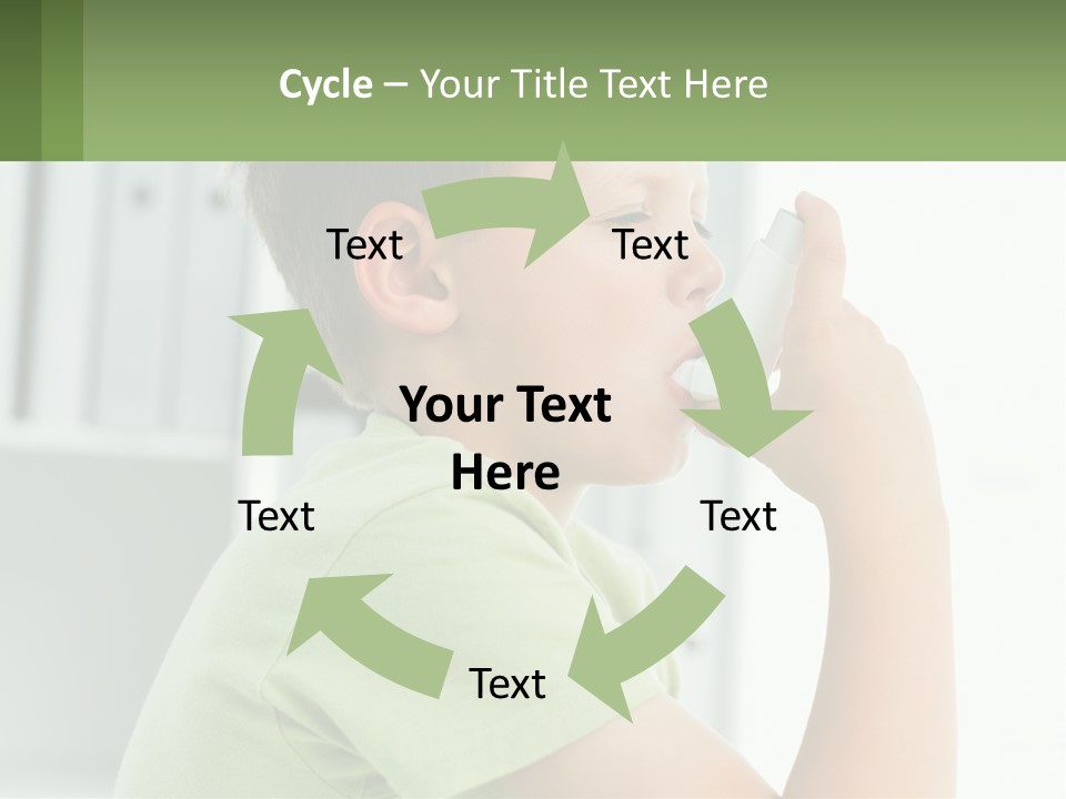 A Young Boy Holding A Toothbrush In His Mouth PowerPoint Template