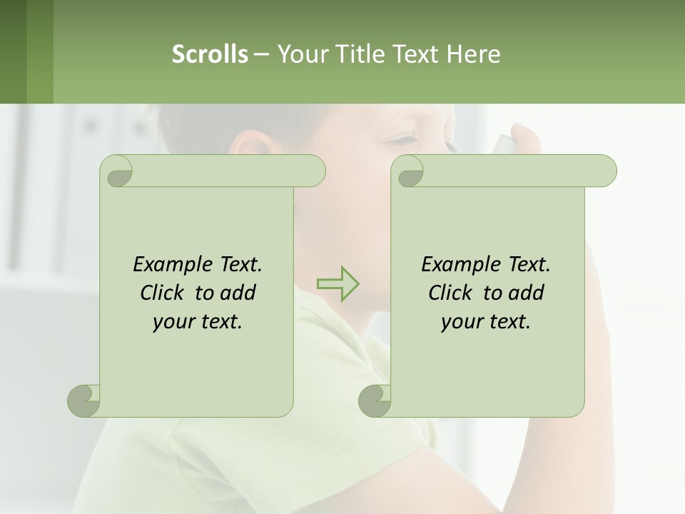 A Young Boy Holding A Toothbrush In His Mouth PowerPoint Template