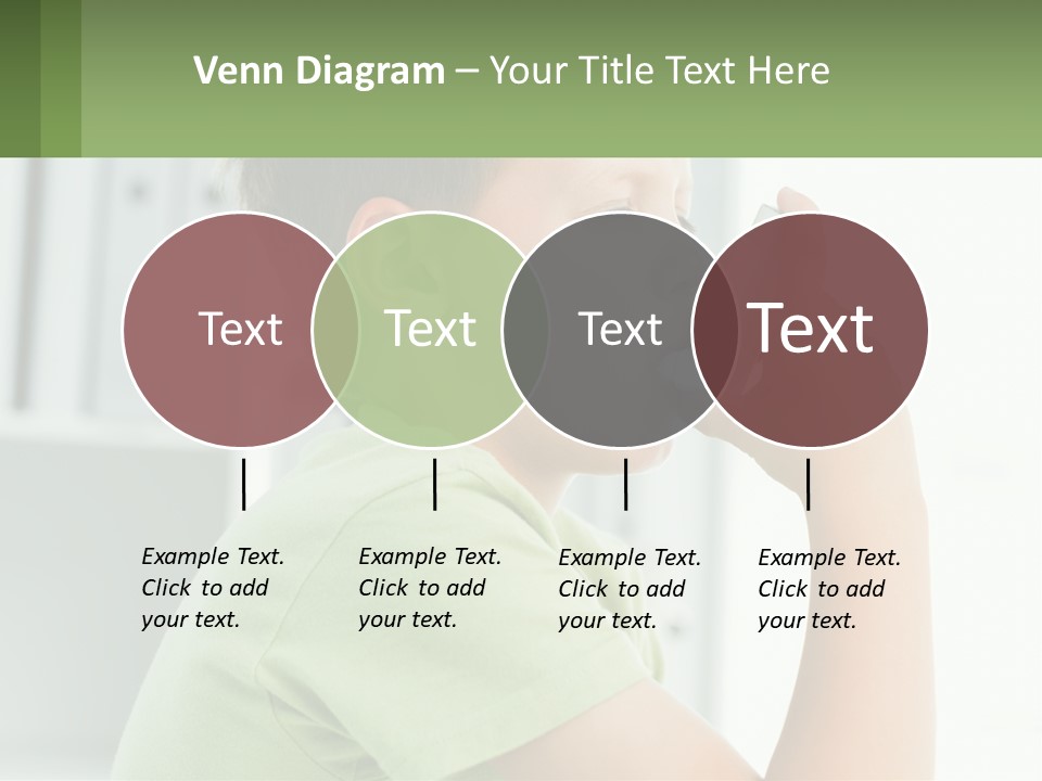 A Young Boy Holding A Toothbrush In His Mouth PowerPoint Template